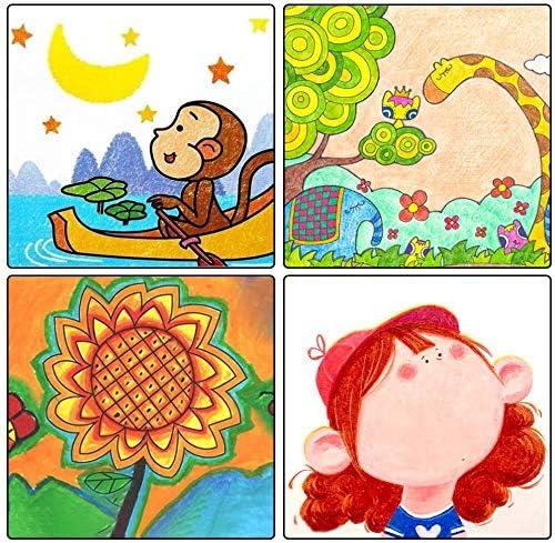 imageShuttle Art 48 Colors Gel Crayons for Toddlers NonToxic Crayons Set with 1 Brush and Foldable Case for Kids Children Coloring CrayonPastelWatercolor Effect Ideal for Window Paper Glass
