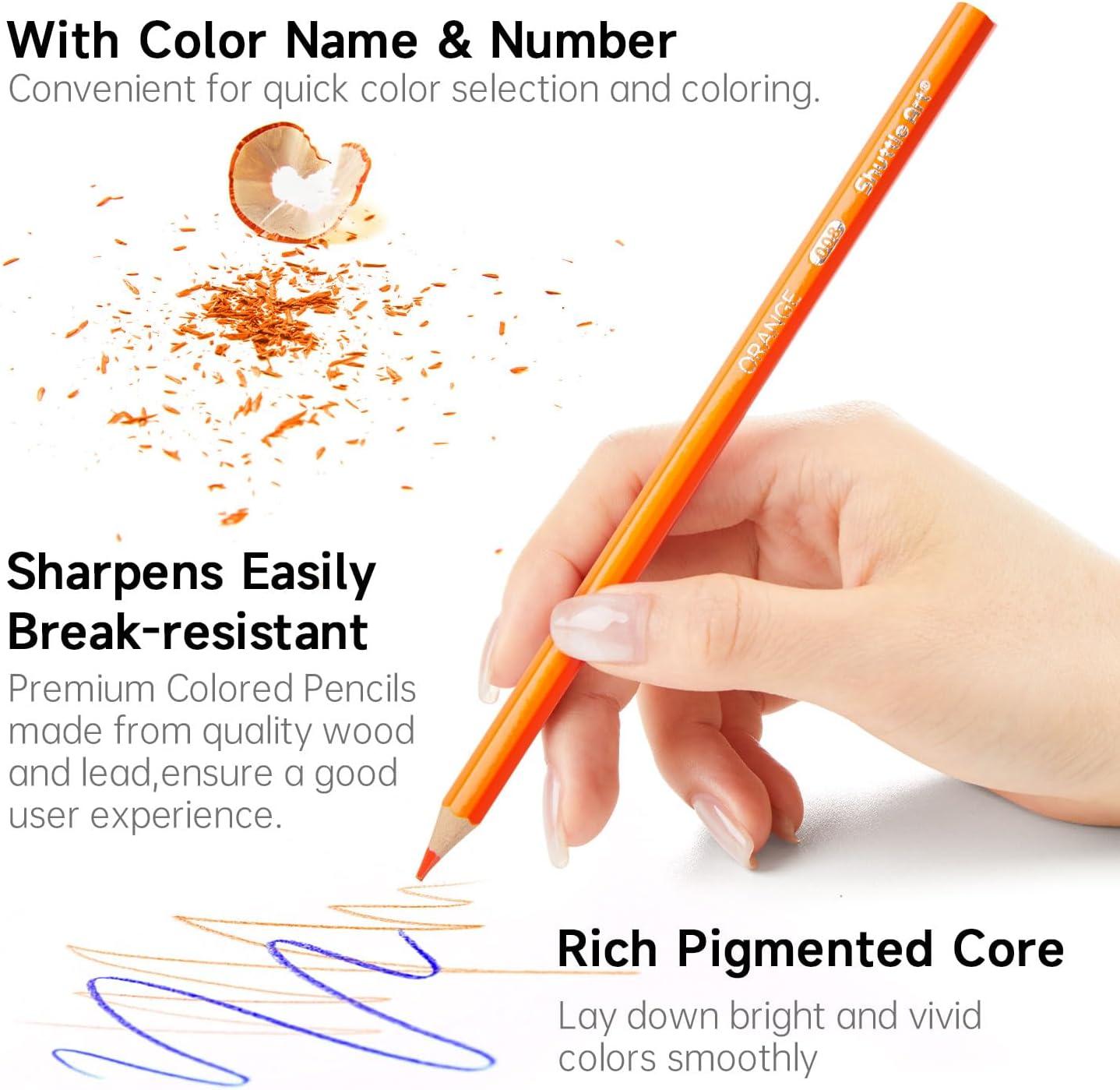 imageShuttle Art Colored Pencils Bulk 408 Pack Coloring Pencil Set Plus 20 Sharpeners 12 Assorted Colors Classroom Pack School Supplies