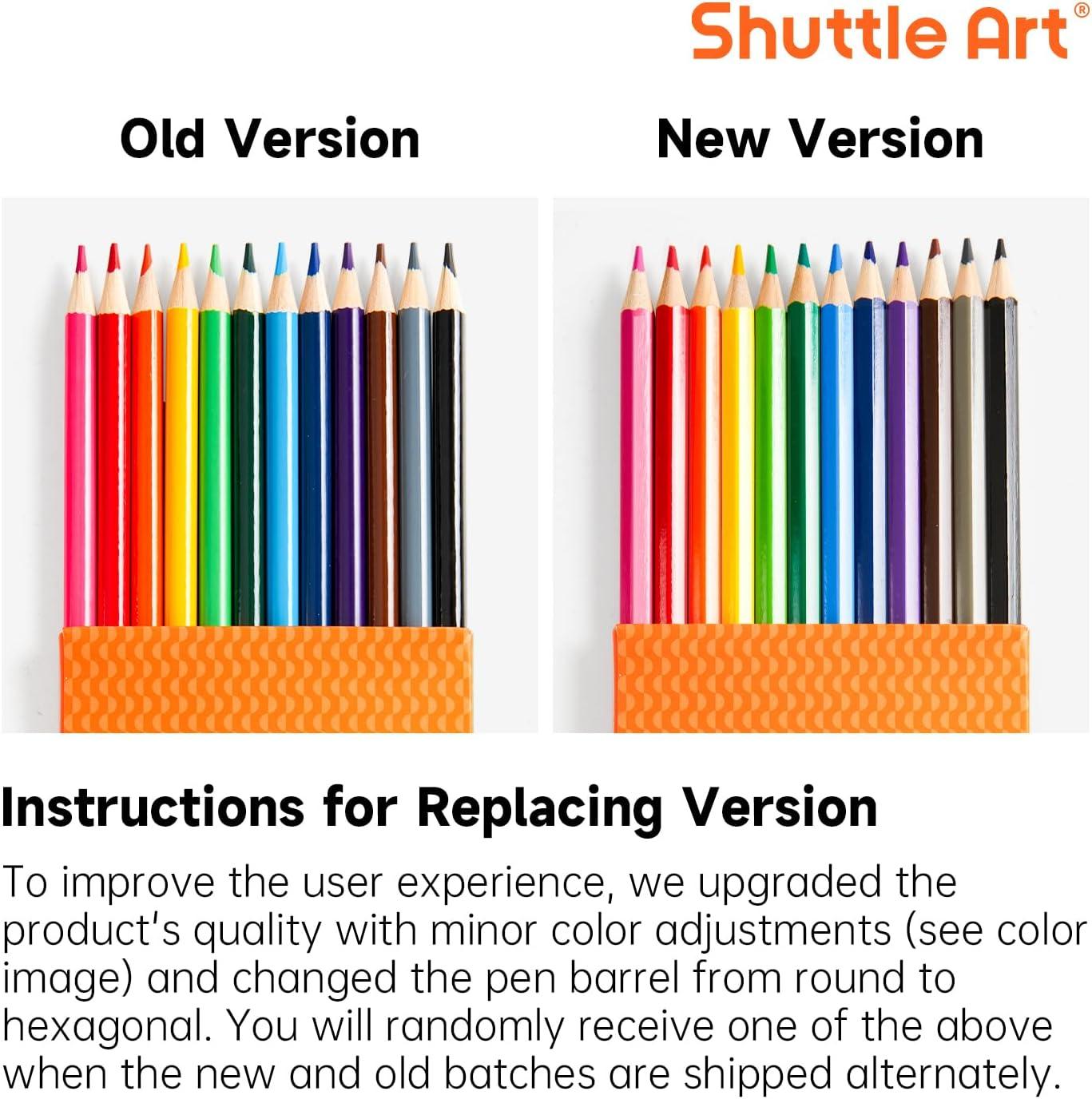 imageShuttle Art Colored Pencils Bulk 408 Pack Coloring Pencil Set Plus 20 Sharpeners 12 Assorted Colors Classroom Pack School Supplies