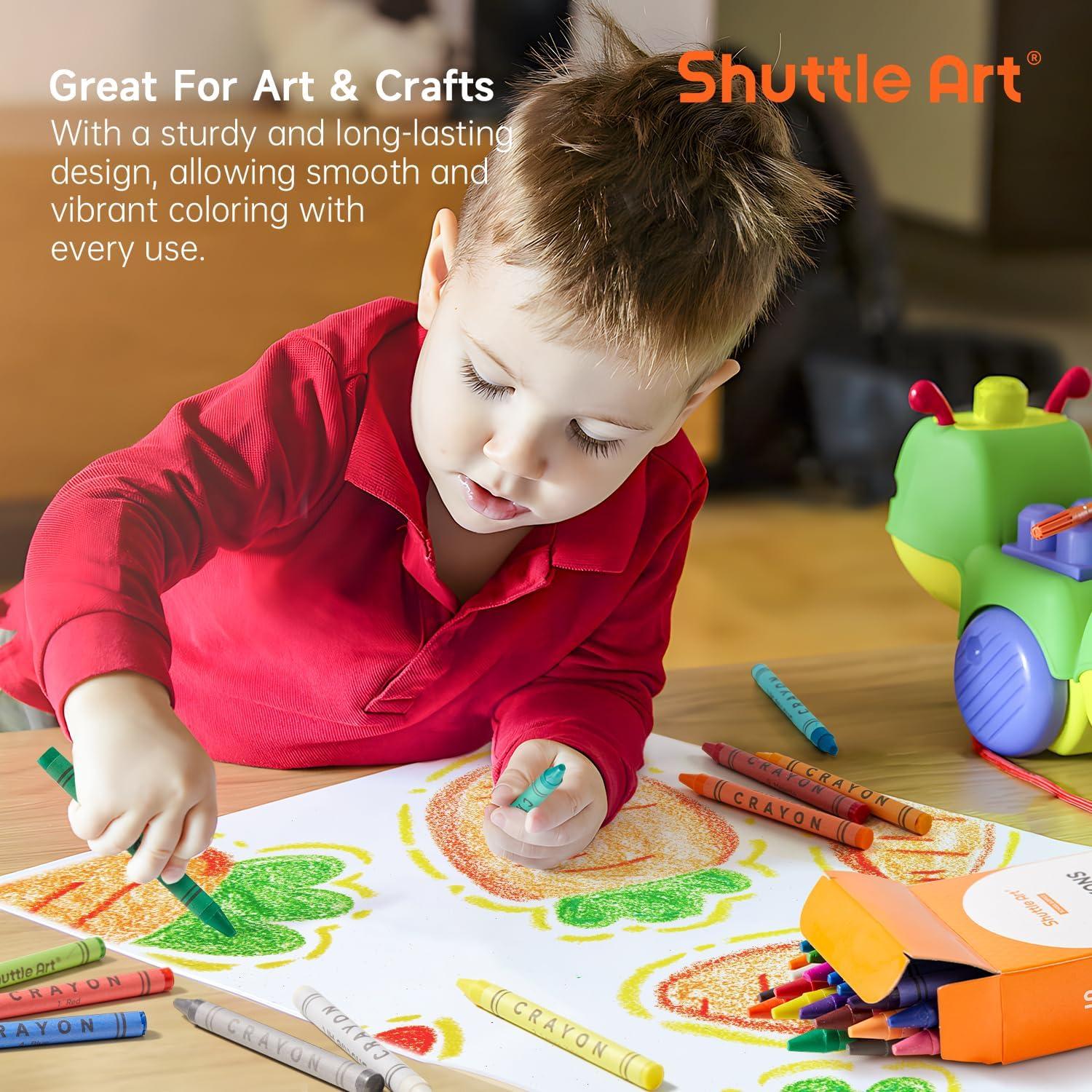 imageShuttle Art Crayons Bulk Set  40 Boxes of 24 Assorted Colors 960 Count Durable ampamp NonToxic TeacherQuality Crayons School Supplies bulk For Family Class Party Favors