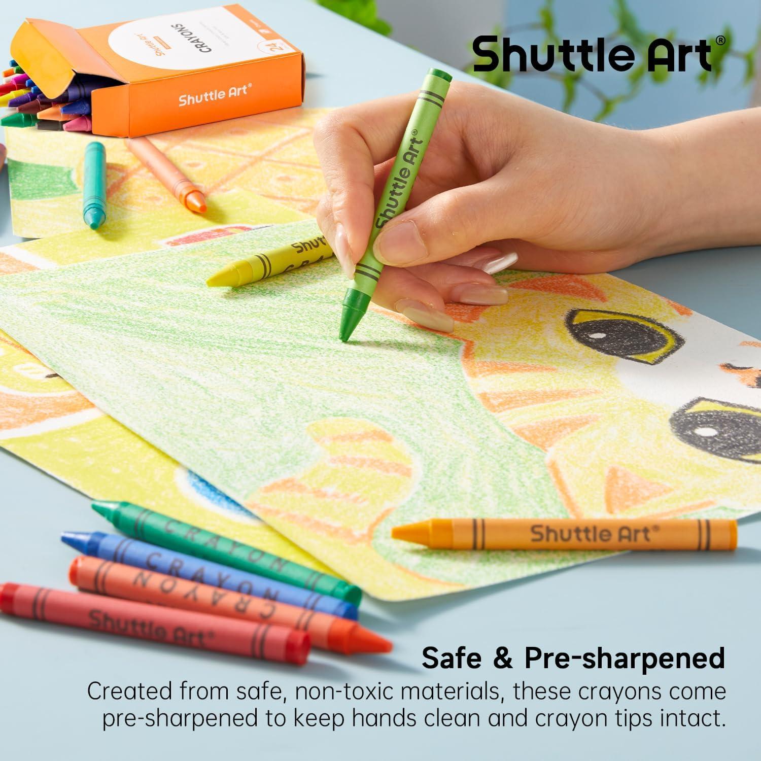 imageShuttle Art Crayons Bulk Set  40 Boxes of 24 Assorted Colors 960 Count Durable ampamp NonToxic TeacherQuality Crayons School Supplies bulk For Family Class Party Favors