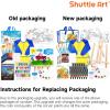 69 Pack Kids Paint Set, Shuttle Art Art Set for Kids with 30 Colors Acrylic Paint, Wood Easel, Canvas, Painting Pad, Brushes, Palette and Smock, Complete Paint Set for Boys and Girls(package may very)