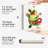 Artists Sketch Books, 9 x 12 Shuttle Art 160 Sheets of Sketch Paper pad Ideal for Drawing and School Supplies (2 Pack)(110 Sheets x2)