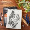 Artists Sketch Books, 9 x 12 Shuttle Art 160 Sheets of Sketch Paper pad Ideal for Drawing and School Supplies (2 Pack)(130 Sheets x 2)