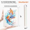 Artists Sketch Books, 9 x 12 Shuttle Art 160 Sheets of Sketch Paper pad Ideal for Drawing and School Supplies (2 Pack)(130 Sheets x 2)