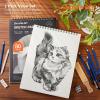 Artists Sketch Books, 9 x 12 Shuttle Art 160 Sheets of Sketch Paper pad Ideal for Drawing and School Supplies (2 Pack)(80 Sheets x2)