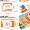 Shuttle Art 144 PCS Colored Pencils Bulk, 12 Assorted Colors, Pack of 12, Break-Resistant, Pre-sharpened Colored Pencils for Kids, Bulk Pack School Supplies for Teachers & Students