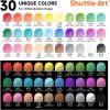 Shuttle Art 30 Colors Cute Journal Pens 0.6mm Fine Point Colored Gel Pens for Black Paper Adult Coloring Writing Drawing Journaling Note Taking School Office Home