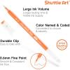 Shuttle Art 30 Colors Cute Journal Pens 0.6mm Fine Point Colored Gel Pens for Black Paper Adult Coloring Writing Drawing Journaling Note Taking School Office Home
