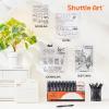 Shuttle Art Black Gel Pens, 36 Pack(18 Gel Pens with 18 Refills) Retractable Medium Point Rollerball Gel Ink Pens Smooth Writing with Comfortable Grip