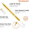 Shuttle Art Colored Pens, 22 Black White Gray & Metallic Tone Colors Cute Journal Pens 0.6mm Fine Point Colored Gel Pens for Black Paper Writing Drawing Journaling Note Taking School Office Home
