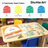 Shuttle Art Crayons Bulk Set – 200 Packs of 4 Assorted Colors (Total 800 Pieces), Non-Toxic Crayons Individual Packs for Party Favors, Restaurants, School Supplies for Teachers(800)
