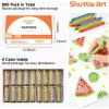 Shuttle Art Crayons Bulk Set – 200 Packs of 4 Assorted Colors (Total 800 Pieces), Non-Toxic Crayons Individual Packs for Party Favors, Restaurants, School Supplies for Teachers(800)