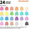 Shuttle Art Crayons Bulk Set – 24 Boxes of 24 Assorted Colors, 576 Count Durable & Non-Toxic Teacher-Quality Crayons, School Supplies bulk For Family Class Party Favors