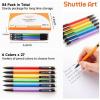Shuttle Art Mechanical Pencils, 84 Pack Bulk Mechanical Pencils 0.7mm Medium Point, HB #2 Lead, Assorted Barrels, Office School Supplies