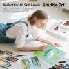 Shuttle Art Painting Canvas Panel, 52 Multi Pack, 5×5, 6×6, 8×8, 10×10 inch (13 PCS of Each), 100% Cotton Art Canvas Board Primed White, Blank Canvas for Kids Adults for Acrylic Oil Painting