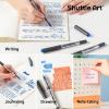Shuttle Art RollerBall Pens, 25 Pack Blue Fine Point Roller Ball Pens, 0.5mm Liquid Ink Pens for Writing Journaling Taking Notes School Office