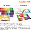 Shuttle Art Tempera Paint Sticks – 30 Solid Colours – Quick Drying – Works Great on Paper, Wood, Glass, Ceramic, Canvas