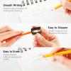 Shuttle Art Wood-Cased #2 HB Pencils, 600 Pack Sharpened Yellow Pencils with Erasers, Bulk Pack Graphite Pencils for School and Teacher Supplies, Writing, Drawing and Sketching