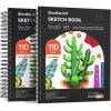 Artists Sketch Books, 9 x 12 Shuttle Art 160 Sheets of Sketch Paper pad Ideal for Drawing and School Supplies (2 Pack)(110 Sheets x2)