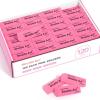 imagePink Erasers Shuttle Art 120 Pack Pink Erasers Bulk for School Office LatexFree Soft Eraser for Kids Teachers as School Supplies