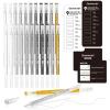 Shuttle Art Colored Pens, 22 Black White Gray & Metallic Tone Colors Cute Journal Pens 0.6mm Fine Point Colored Gel Pens for Black Paper Writing Drawing Journaling Note Taking School Office Home