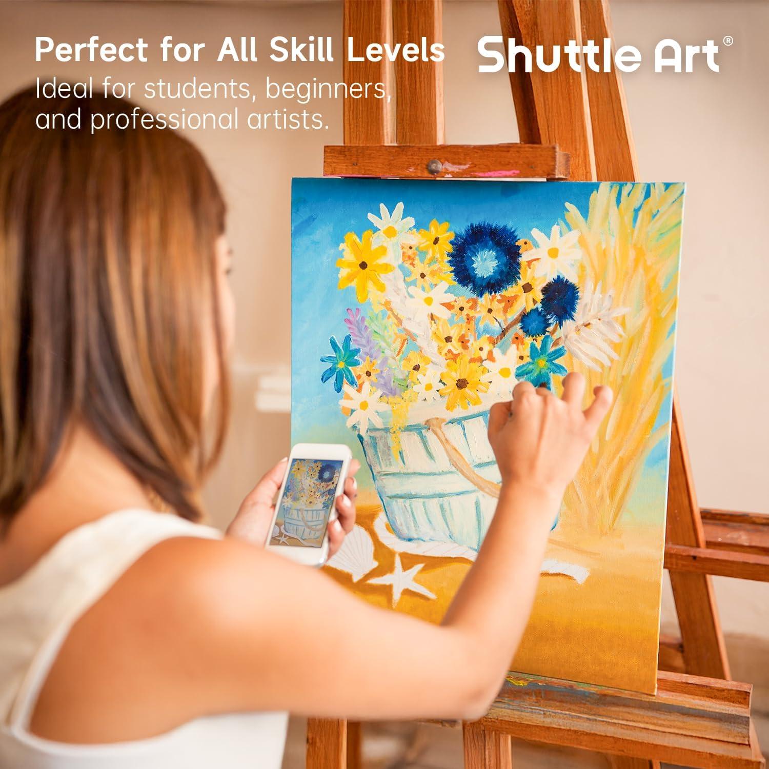 imageShuttle Art Painting Canvas Panels 36 Pack 5x7 8x10in 18 of Each 100 Cotton Primed White Canvas Boards for Painting Blank Canvases for Kids Adults ampamp Artists for Acrylic and Oil Painting36 Pack  18 of Each 5x7  8x10 inch