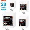 50 Pack Canvas Painting Kit, Shuttle Art Painting Supplies with 28 Multi Sizes Canvas Boards for Painting and 22 Tools including Paint Brushes, Palette, Painting Knives for Acrylic, Oil, Gouache Paint