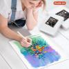 Canvases for Painting, Shuttle Art 34 Pack Multi Sizes Stretched Canvas and Canvas Panels, 5×7”, 8×10”, 9×12”, 11×14”, 100% Cotton Primed Canvas Boards for Painting, Blank Canvas for Acrylic Oil Paint