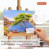 Canvases for Painting, Shuttle Art 34 Pack Multi Sizes Stretched Canvas and Canvas Panels, 5×7”, 8×10”, 9×12”, 11×14”, 100% Cotton Primed Canvas Boards for Painting, Blank Canvas for Acrylic Oil Paint