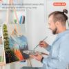 Shuttle Art Stretched Canvas, 12 Pack 11 x 14 Inch Canvases for Painting, 100% Cotton, Primed White, Premium Painting Canvas for Beginners and Artists for Acrylic, Oil, Acrylic Pouring Painting(15 Multi Pack-4×4″  5×7″  8×10″  9×12″  11×14″)