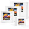 Shuttle Art Painting Canvas Panels, 36 Pack, 5×7, 8x10in (18 of Each), 100% Cotton, Primed White Canvas Boards for Painting, Blank Canvases for Kids, Adults & Artists for Acrylic and Oil Painting(52 Pack – 13 of Each 5×5  6×6  8×8  10×10 inch)