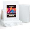 Shuttle Art Stretched Canvas, 12 Pack 11 x 14 Inch Canvases for Painting, 100% Cotton, Primed White, Premium Painting Canvas for Beginners and Artists for Acrylic, Oil, Acrylic Pouring Painting(12 Pack 11×14″)