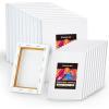 Shuttle Art Stretched Canvas, 12 Pack 11 x 14 Inch Canvases for Painting, 100% Cotton, Primed White, Premium Painting Canvas for Beginners and Artists for Acrylic, Oil, Acrylic Pouring Painting(20 Multi Pack-5×7″  8×10″)