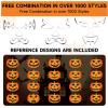 Shuttle Art 40PCS Pumpkin Carving Kit, 22 PCS Stainless Steel Pumpkin Carving Stencils with 15 Electronic Candles & 3 Carving Tools, Easy Safe Fun and Durable for Kids Adults Pumpkin Carving