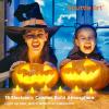 Shuttle Art 40PCS Pumpkin Carving Kit, 22 PCS Stainless Steel Pumpkin Carving Stencils with 15 Electronic Candles & 3 Carving Tools, Easy Safe Fun and Durable for Kids Adults Pumpkin Carving