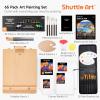 65 Pack Acrylic Paint Set, Shuttle Art Acrylic Painting Set with Wooden Easel, 30 Colors Acrylic Paint, Painting Canvas, Paint Brushes, Palettes, Art Painting Supplies for Kids Adults Beginner Artists