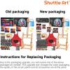 66 Pack Acrylic Paint Set, Shuttle Art Acrylic Painting Set with 30 Colors Acrylic Paint, Wooden Easel, Painting Canvas, Paint Brushes, Palettes, Art Painting Supplies for Kids Adults Beginner Artists