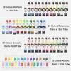 Shuttle Art 170 Pcs Artist Painting Set, Deluxe Art Set with Paint, Aluminum and Wooden Easels, Canvas, Paper Pads, Brushes and Other Art Supplies, Complete Painting Kit for Adults, Kids and Artists