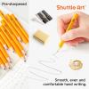 Shuttle Art 900 Pack #2 HB Golf Pencils, Wood-cased 3.5” Mini Pencils Bulk, Pre-sharpened Small Pencil for Kids Teachers Writing Marking Sketching, Classroom Essentials, Back to School Supplies