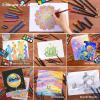 Shuttle Art Deluxe Gift Art Kit, 202-Piece Wooden Art Supplies Set with 4 Drawing Pads, Canvases, Coloring Sheets, Acrylic Paint, Crayons, Oil Pastels, Colored Pencils for Kids(Brown)
