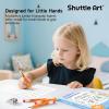 Shuttle Art Jumbo Pencils – 36 Pack Triangle Pre sharpened Pencils #2 HB with Top Erasers & Sharpener, for Kids Ages 3-5, Kindergarten School Supplies, Ideal for Home, Classroom