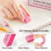 Shuttle Art Pink Erasers, 200 Pack Bulk for School, Office, Latex-Free Soft Erasers for Kids, Teachers as School Supplies(Pink)