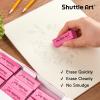 Shuttle Art Pink Erasers, 200 Pack Bulk for School, Office, Latex-Free Soft Erasers for Kids, Teachers as School Supplies(Pink)