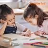 Shuttle Art Pink Erasers, 200 Pack Bulk for School, Office, Latex-Free Soft Erasers for Kids, Teachers as School Supplies(White120)