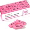 Shuttle Art Pink Erasers, 200 Pack Bulk for School, Office, Latex-Free Soft Erasers for Kids, Teachers as School Supplies(Pink)