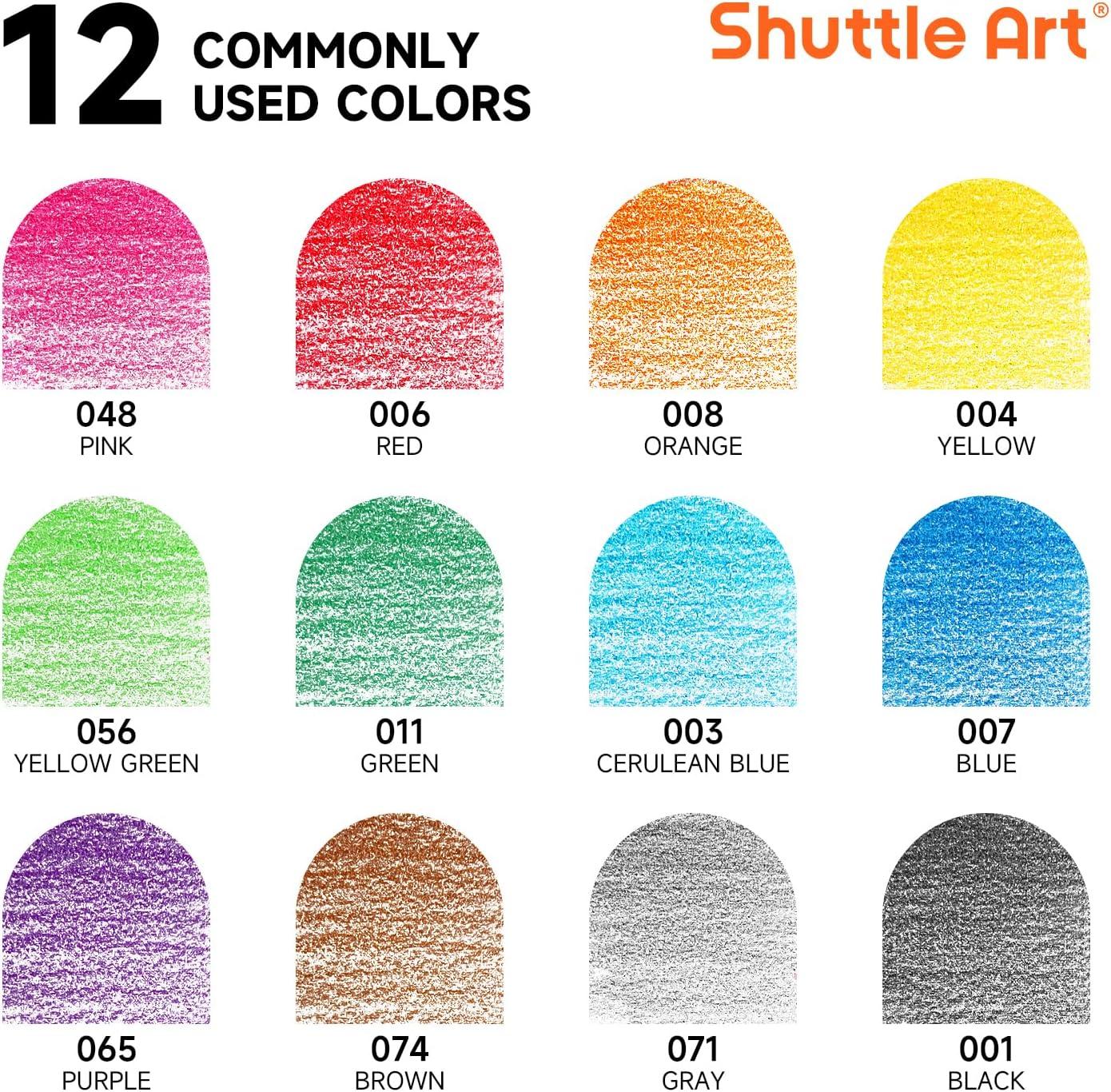 imageShuttle Art 504 Colored Pencils Bulk 12 Vibrant Colors Pack of 42 Presharpened Coloring Pencils Wood Colored Pencil for Kids Teachers Classroom Essentials Back to School Supplies720