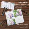 Shuttle Art 36 Colored Pencils, Botanical Themed Colored Pencils for Adult, Soft Core Color Pencils, Coloring Pencils for Adults Kids Artists Beginners Drawing Coloring Sketching(36 Botanical Themed)