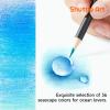 Shuttle Art 36 Colored Pencils, Botanical Themed Colored Pencils for Adult, Soft Core Color Pencils, Coloring Pencils for Adults Kids Artists Beginners Drawing Coloring Sketching(36 Seascape Themed)
