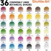Shuttle Art 36 Colored Pencils, Botanical Themed Colored Pencils for Adult, Soft Core Color Pencils, Coloring Pencils for Adults Kids Artists Beginners Drawing Coloring Sketching(36 Botanical Themed)